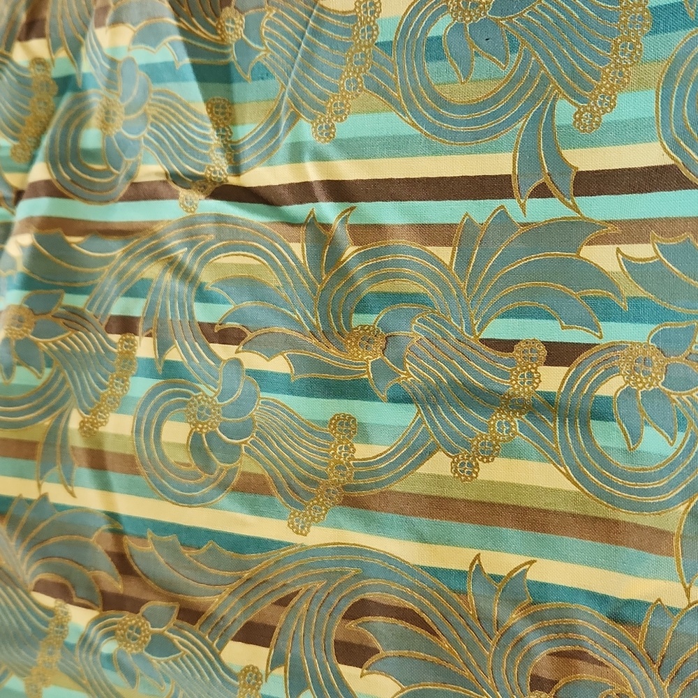 Turqoise & green Fabric